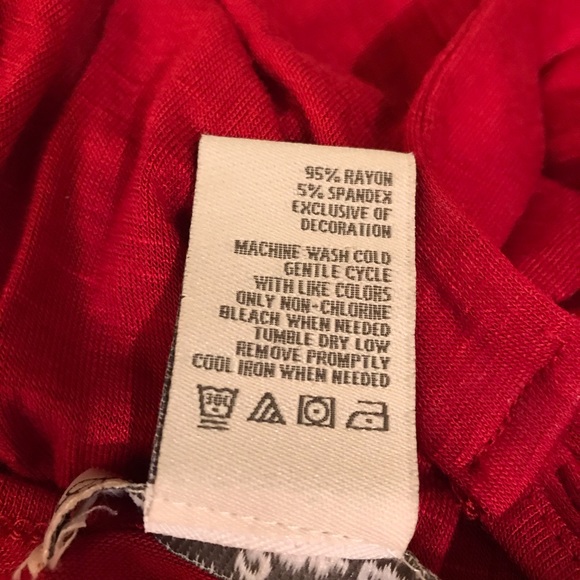 American Rag Cold Shoulder Bell Sleeve Top Womens Size Small Smocked - Picture 15 of 16